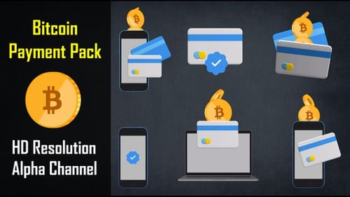 Bitcoin Payment Motion Graphics Pack – 6 Animated Finance And Transaction Animations
