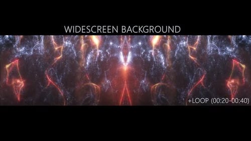 Abstract Glowing Particle Stream Loop Background