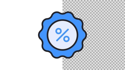 Badge Discount Sale Animated Icon