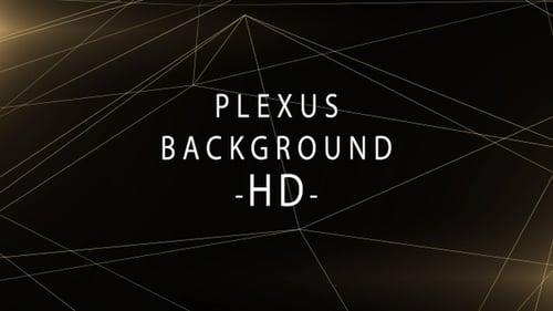 Golden Animated Plexus Network Background