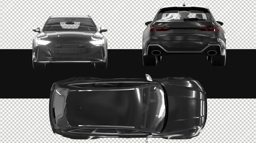 Pack Of 3 Black Cars On Alpha Loop