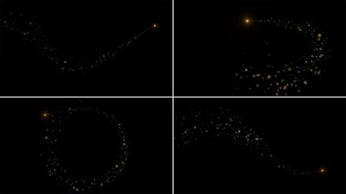 Golden Sparkle Christmas Snowflake Trail Reveal