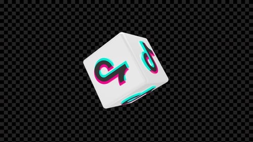 Icono 3D de TikTok