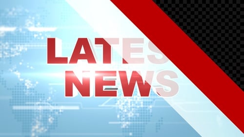 Modern 3D Text News Intro Title Reveal