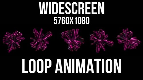 3D Abstract Dynamic Light Beats Widescreen Loop Animation