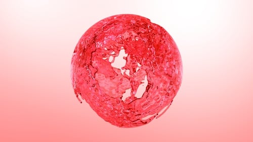 Red Color Water Splash Ball