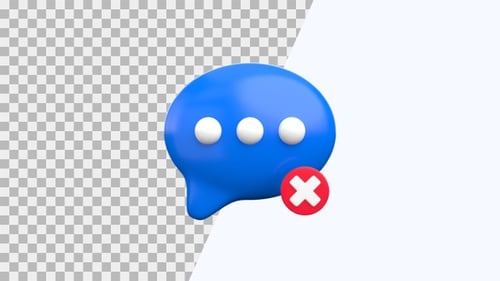 No Comment 3D Animation | Alpha Channel