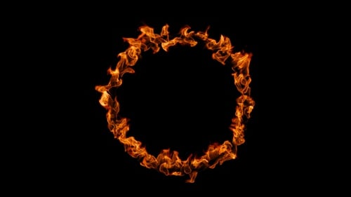 Dynamic Fire Ring Animation Effect