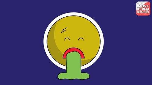 Emoji Vomit in sozialen Netzwerken | Bewegte Grafiken