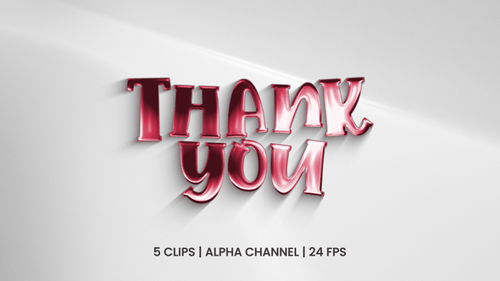 Thank You Text Animation