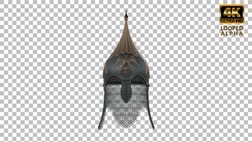 Osmanischer Helm 4K. Mittelalterlicher Militärhelm.