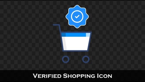 Flat Design Shopping Cart Confirmation Animation