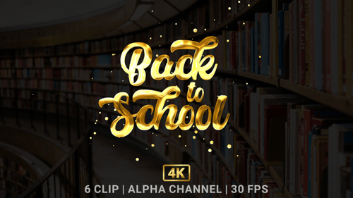 Back To School Text Animation