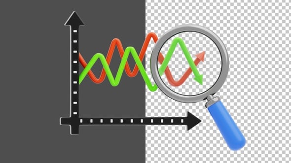 3D Animation of Volatility Analysis | Alpha Channel, Elements Motion ...