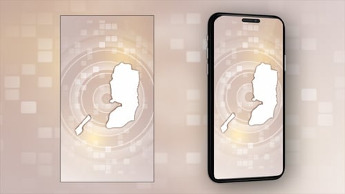 Palestine Animated Map - Vertical Video