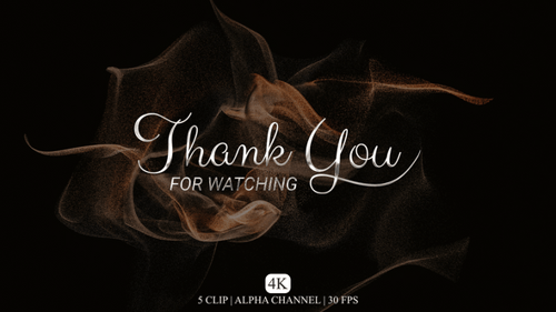 Thank You For Watching Text Animation