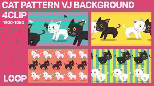 Cat Pattern 4 Clip Background