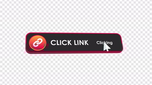 Animated Click Link Button with Mouse Cursor Interaction