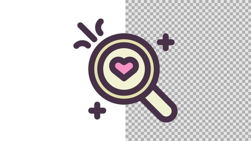 Search Love Animated Icon