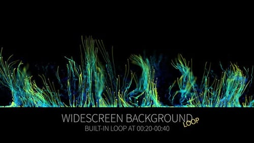 Rising Light Lines Particles