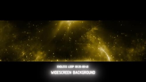 Gold Light Particles Background