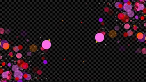 Colorful Glitter Particles Overlay Alpha Loop V2