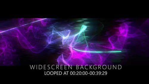 Futuristic Abstract Neon Particle Wave Background