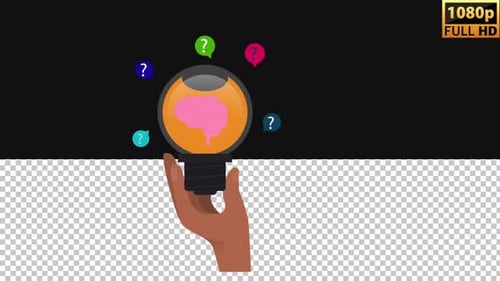 Thinking Animated | Alpha Channel