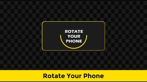 Rotate Your Phone - Yellow Highlight Mobile