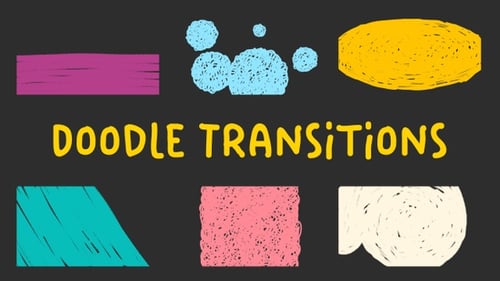 Artistic Sketchy Doodle Video Transitions Pack