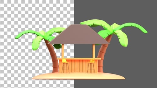 Lugar de vacaciones en 3D | Alpha Channel