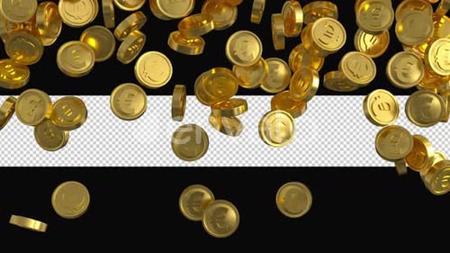 3d Gold Euro Coins Transitions