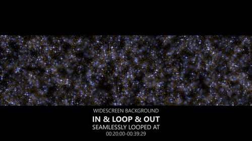 Blue and Gold Sparkling Particles Loopable Background