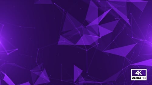 Seamless Abstract Futuristic Plexus Network Loop Background