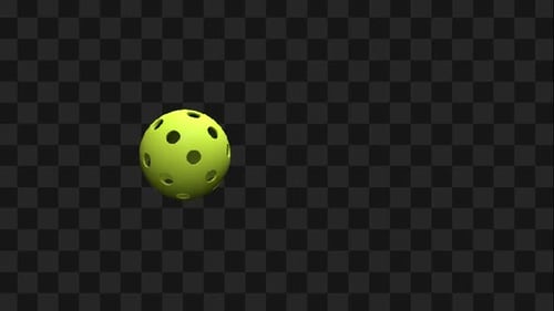 Realistic 3D Animated Pickleball Loop for Sports Content