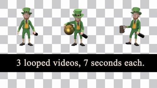 3D Animated Leprechaun Characters Pack