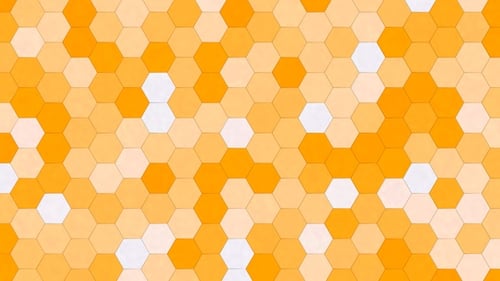 Animated Hexagon Grid Background with Shifting Colors