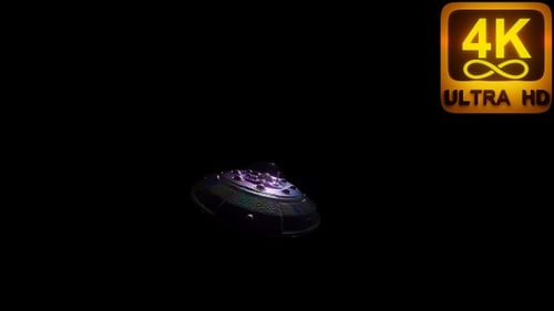 Trippy spaceship with psychedelic colors traveling into space 3d vj loop backdrop digital art space