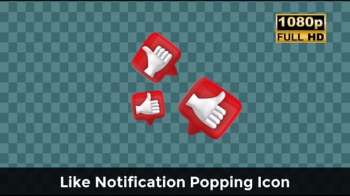 Animated Thumbs Up Social Media Like Icons