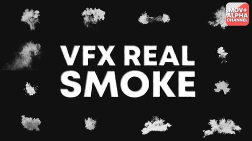 Realistic Smoke VFX Elements for Transitions and Reveals