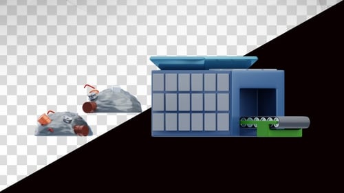 3D Animation of Waste Processing Plant