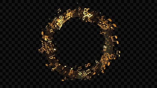 Music Notes Circle