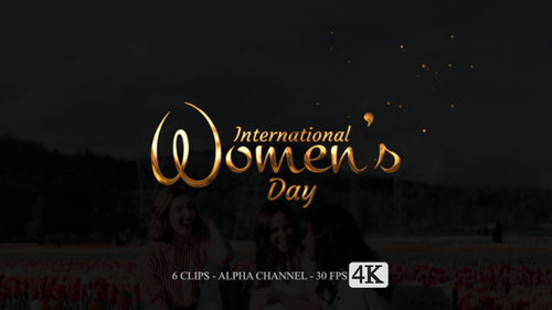 Sparkling International Women's Day Text Reveal