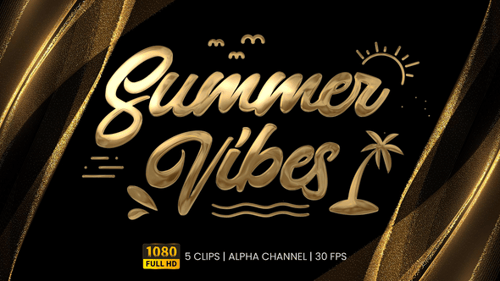 Summer Vibes Text Animation