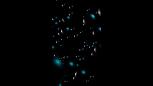 Vertical video black rotating spheres loop animation background