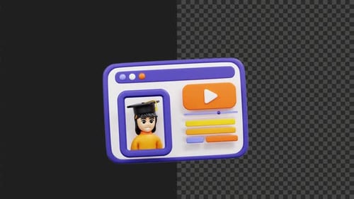 Animación virtual de graduación en 3D