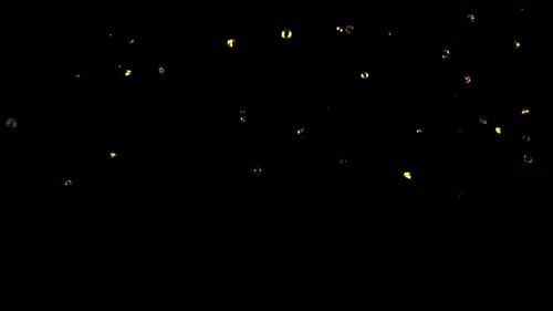 Golden Confetti Falling Overlay for Celebrations and Parties