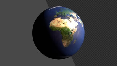 Animação 3D do Mundo Cinematográfico da Terra | Alpha Channel