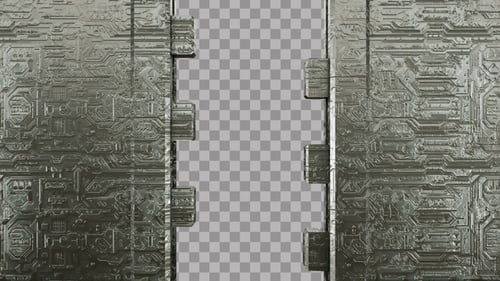 Futuristic Sci-Fi Gate Transition