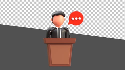 3D Public Speaking | Alpha Channel